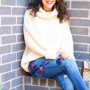 Free people chunky knit sweater